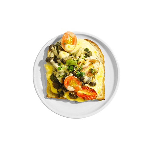 Pesto Kinoko Tartine